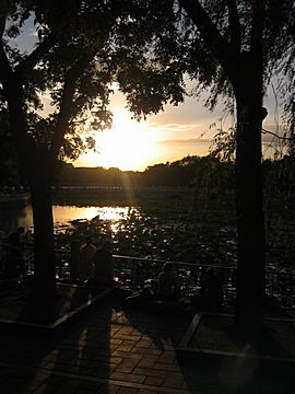 Peking - Bei Hai Park - Sonnenuntergang