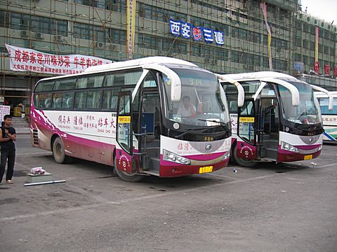 Xi'An - Bus zur Terrakotta Armee