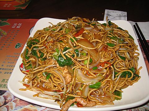 Fried Noddles with pork