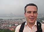 Thomas auf dem Gipfel